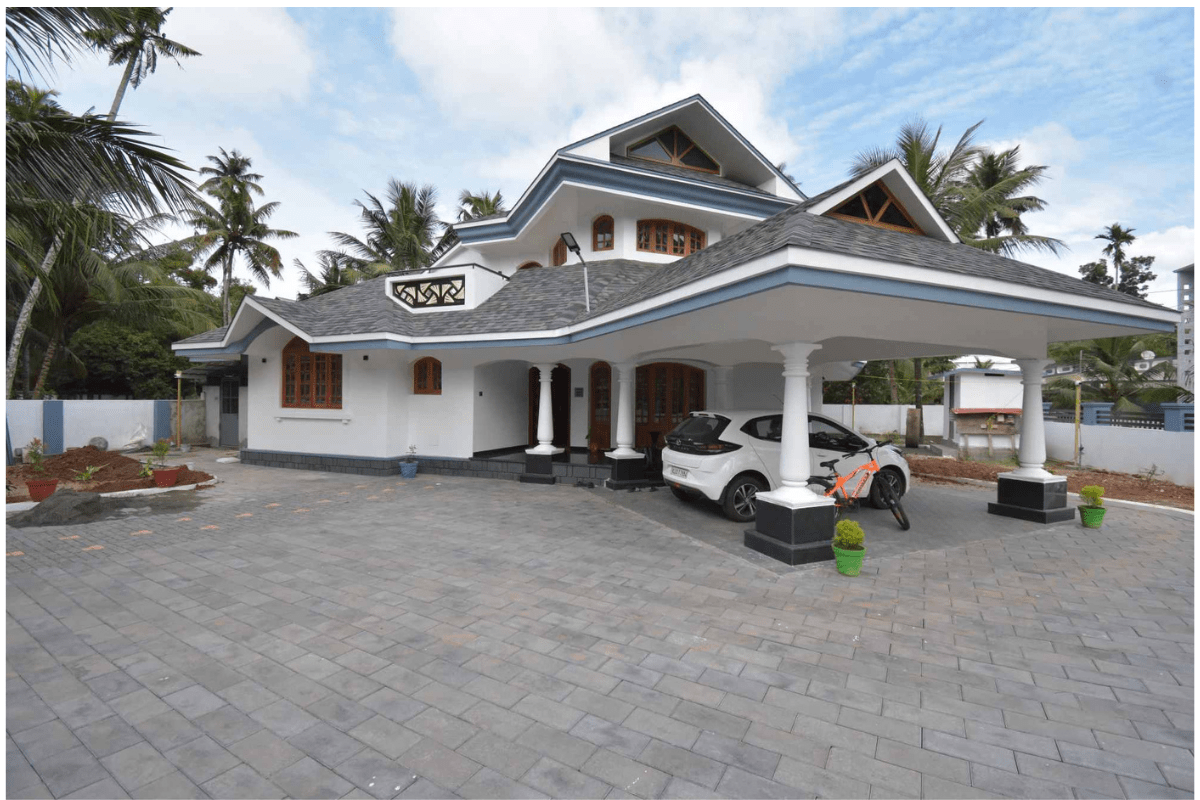 Mr.Shibu.M.Joy,Alappuzha-3700 sq ft- Scope of work- Construction and Interior